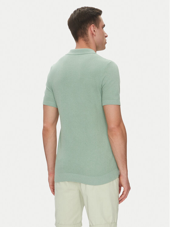 INDICODE INDICODE Polo Invorm 30-485 Zielony Regular Fit