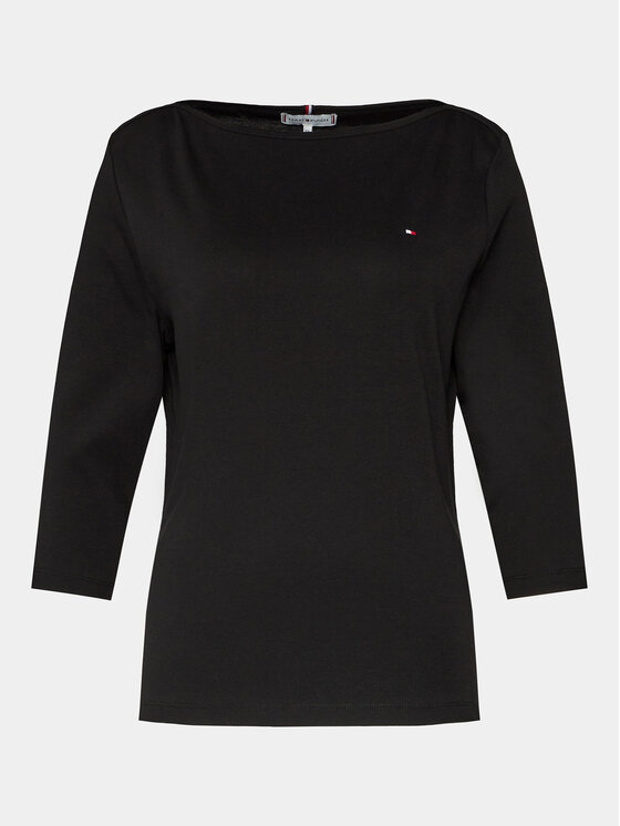 Tommy Hilfiger Tommy Hilfiger Blúz New Cody WW0WW40589 Fekete Slim Fit