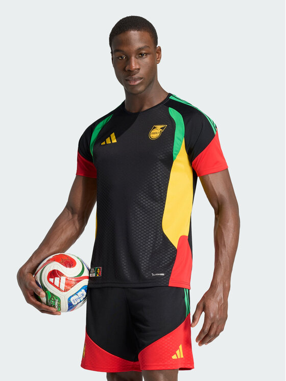 adidas adidas Koszulka techniczna Jamaica 26 x Bob Marley Tiro Training Jersey Czarny Slim Fit