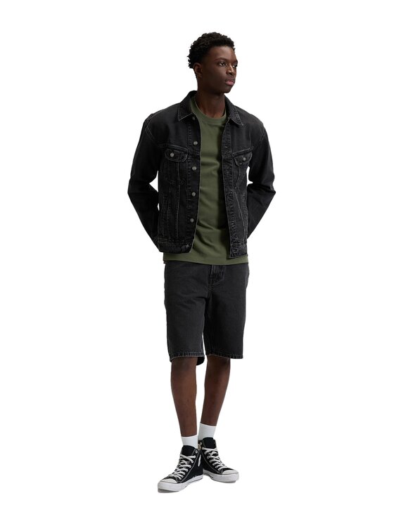 Lee Lee Kurtka jeansowa 112376447 Szary Regular Fit