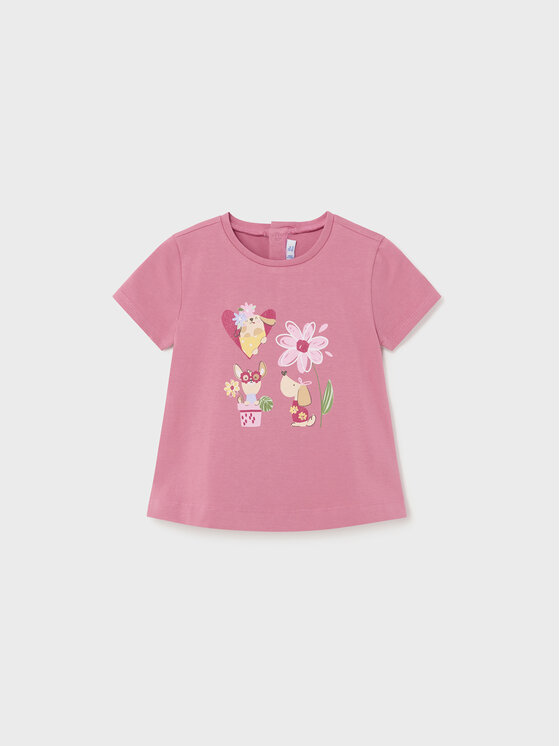 Mayoral Mayoral T-särk 1014 Roosa Regular Fit