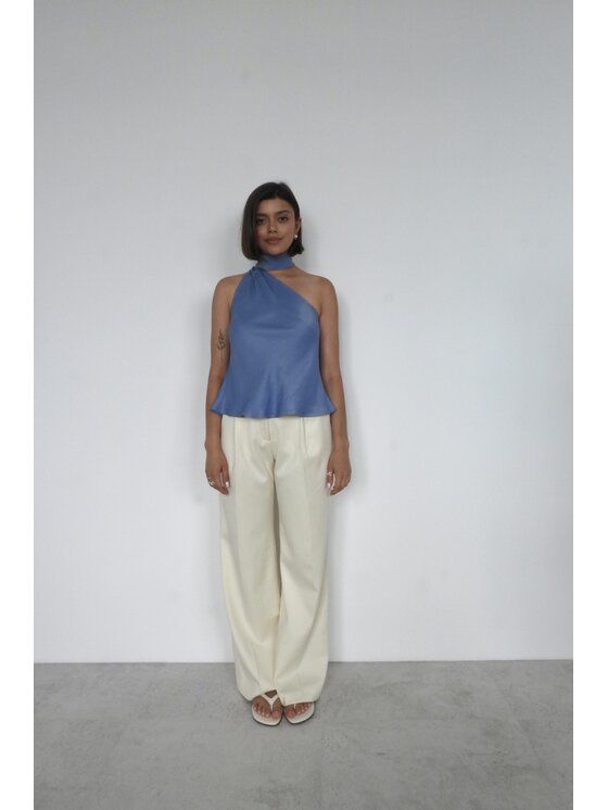 ROSE AVENUE ROSE AVENUE Top ALICE Niebieski Basic Fit