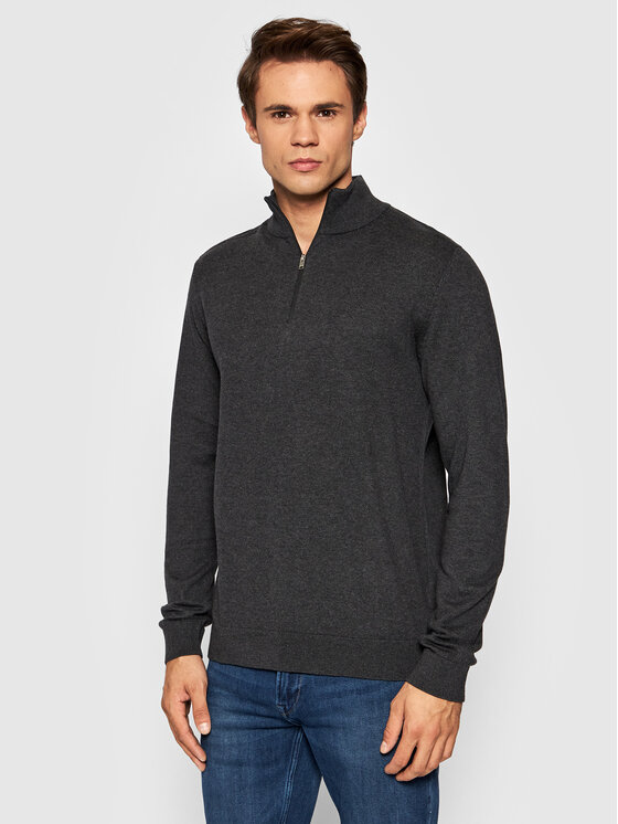Selected Homme Selected Homme Pulover Berg 16074687 Gri Regular Fit