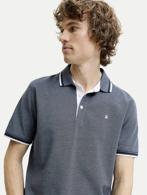 Jack & Jones Jack & Jones Tricou polo Paulos 12136668 Gri Regular Fit