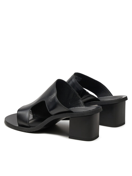 Calvin Klein Jeans Calvin Klein Jeans Iešļūcenes 5 Heel Sandal Lh Mg Mtl YW0YW01500 Melns