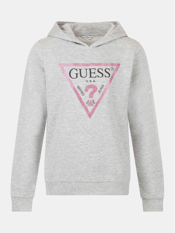 Guess Mikina J83Q14 KAUG0 Sivá Regular Fit