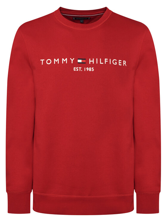 Tommy Hilfiger Tommy Hilfiger Bluza Logo MW0MW11596 Czerwony Regular Fit