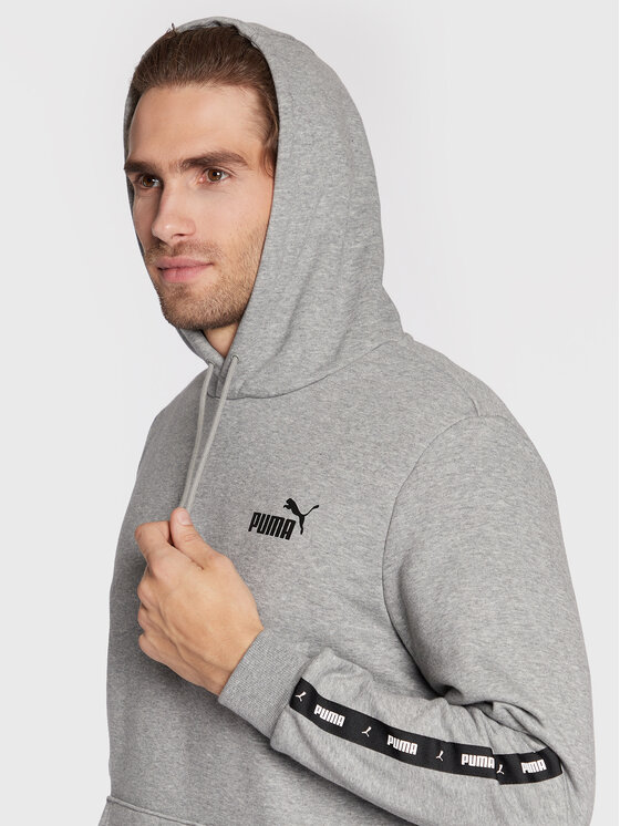 Puma Puma Bluza Essential+ Tape 849040 Szary Regular Fit
