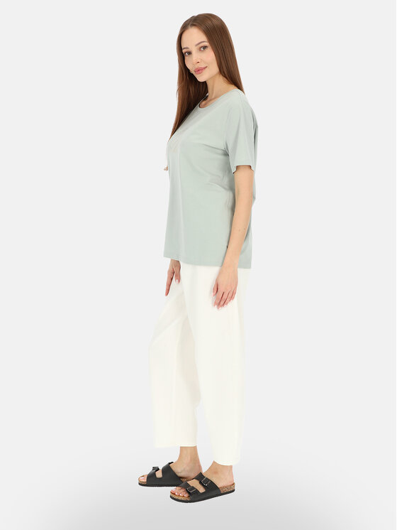 Potis & Verso Potis & Verso T-Shirt Mercy Zielony jasny Regular Fit