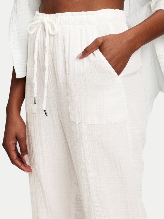 Gap Gap Kalhoty z materiálu 866663-02 Écru Regular Fit