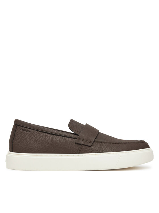Férfi Sportcipők Calvin Klein, Méret: 41, Barna, Moccasin Lth Unlined HM0HM01813