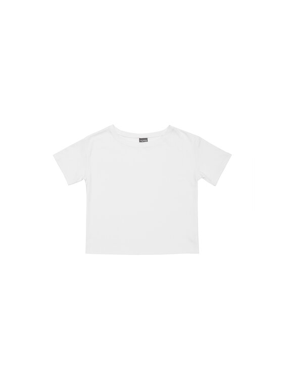 Mumla Mumla Koszulka piżamowa t-shirt bawełniany biały Biały