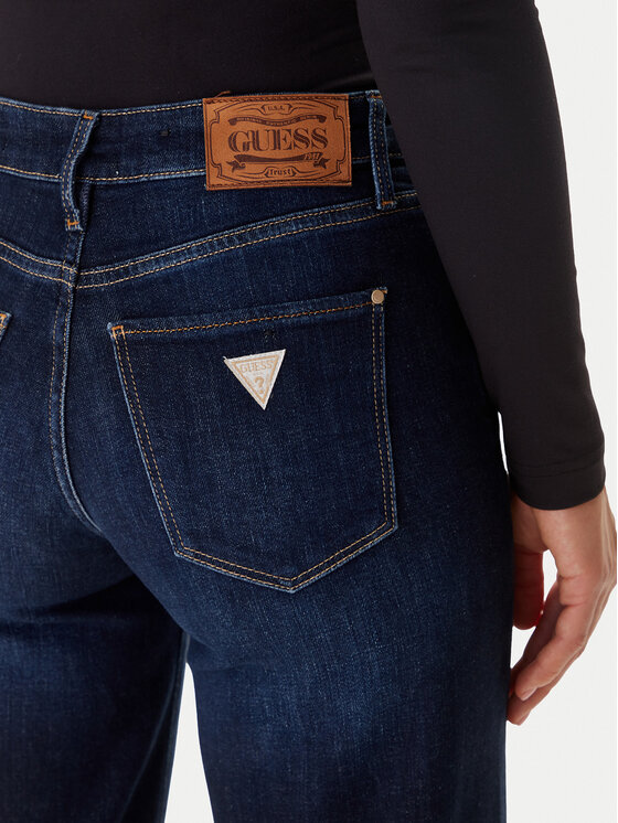 Guess Guess Džínsy W5BA96 D4U54 Tmavomodrá Wide Leg