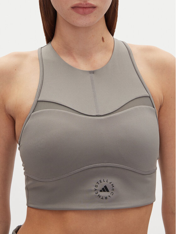 adidas by Stella McCartney adidas by Stella McCartney Marškinėliai Stella McCartney Training JJ0120 Pilka Slim Fit