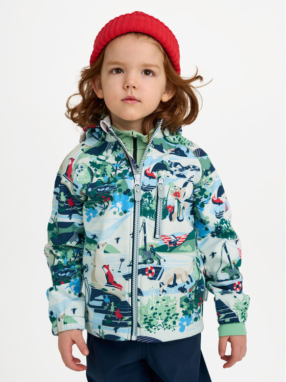Reima Reima Softshelljacke Vantti 5100009B Grün Regular Fit