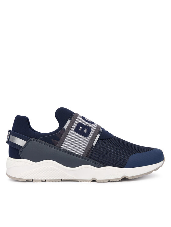 BOSS BOSS Sneakersy J52556 S Granatowy