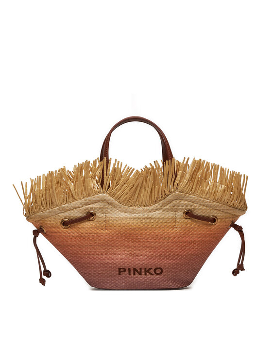 Pinko Ročna Torba Pagoda Small Shopper . PE 24 PLTT 102910 A1R6 Bež