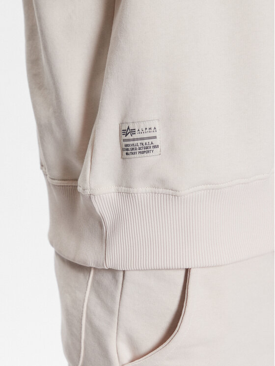 Alpha Industries Alpha Industries Bluza USN Blood Chit 136300 Écru Regular Fit