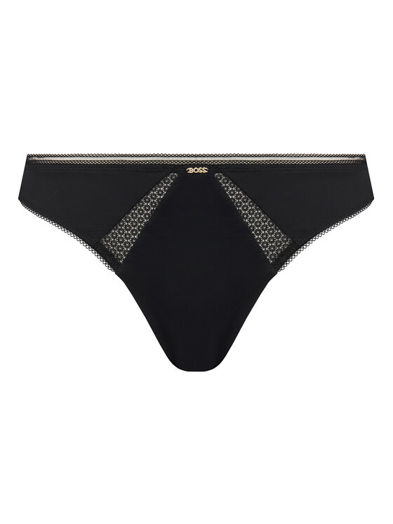 BOSS BOSS Stringtanga Pure 50545055 Schwarz