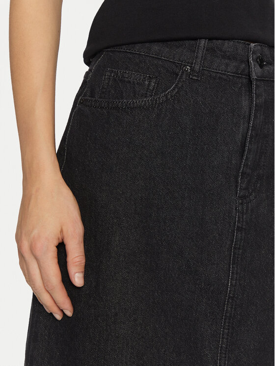 Vero Moda Vero Moda Φούστα τζιν Candice 10330206 Μαύρο Regular Fit