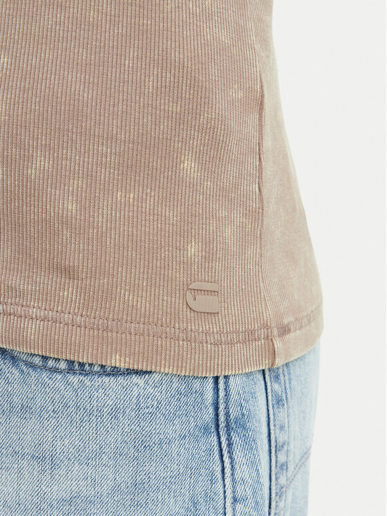 G-STAR G-Star Bluză Vintage D29966-E800 Bej închis Slim Fit