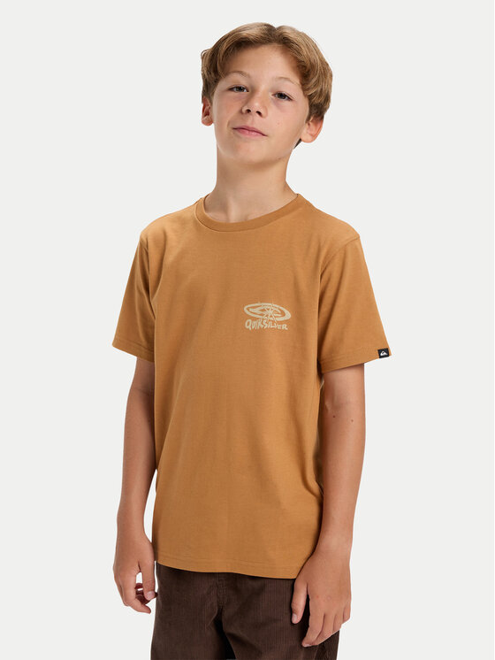 Quiksilver Quiksilver Тишърт Hw Snaky Ways EQBZT04912 Кафяв Regular Fit