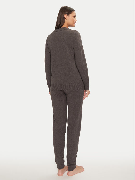 Selmark Selmark Pidžama P9876 Siva Relaxed Fit
