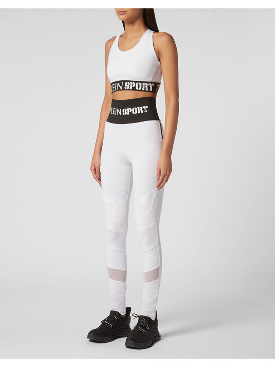 Plein Sport Plein Sport Legginsy 6069 Biały Active Fit