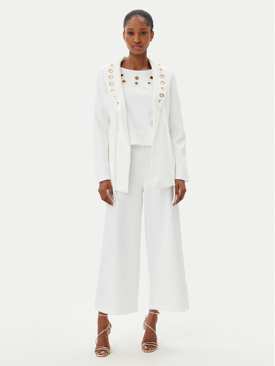 ARTIGLI ARTIGLI Szövet nadrág ACPA000746 058 Fehér Regular Fit