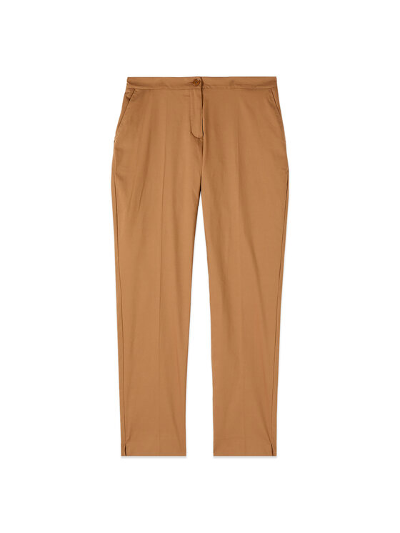 Oltre Oltre Pantaloni di tessuto P02CR009296N022 Crema Boy Fit