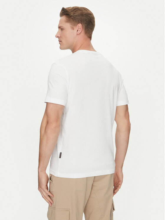 Napapijri Napapijri T-krekls Kasba NP0A4HQQ Balts Regular Fit