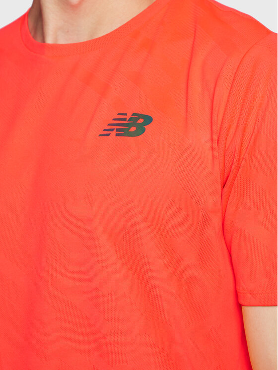 New Balance New Balance Φανελάκι τεχνικό Speed Jacquard MT23281 Πορτοκαλί Athletic Fit