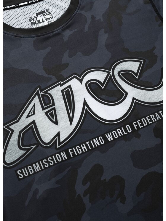 PITBULL PITBULL Koszulka techniczna Longsleeve Mesh Performance Pro plus ADCC Camo L Czarny Regular Fit