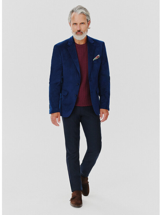 Pako Lorente Pako Lorente Marynarka P24WF-3X-021 Granatowy Slim Fit