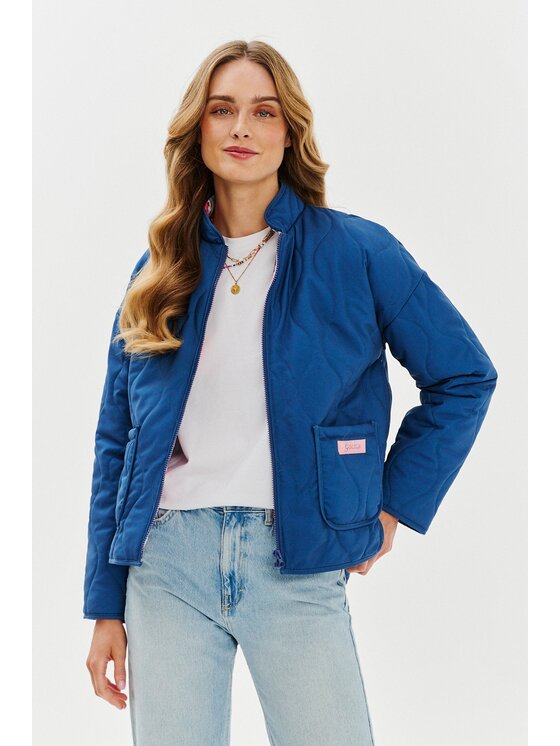 NAOKO NAOKO Bunda pro přechodné období Blue Rebellion Modrá Regular Fit