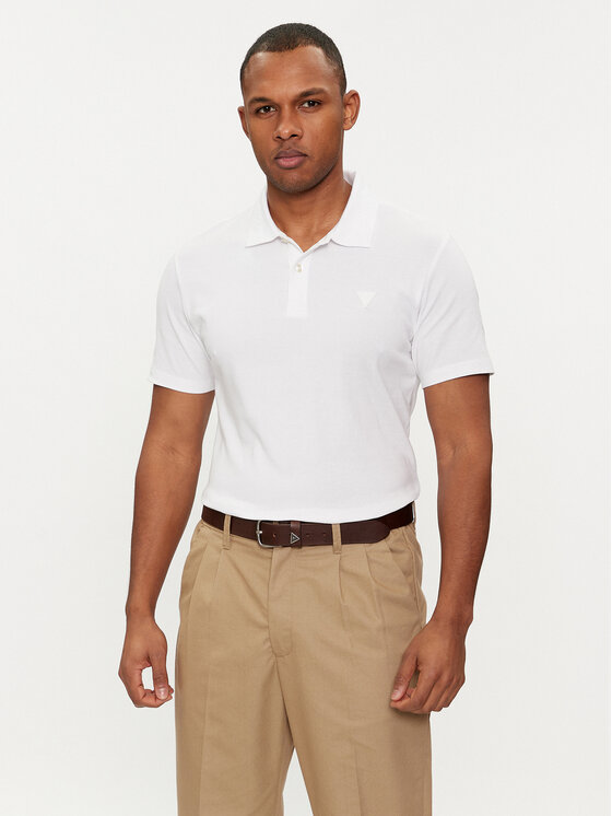 Guess Polo M4GP66 KC701 Balts Slim Fit