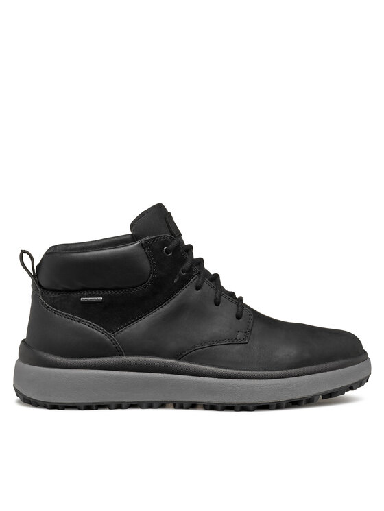 Geox Šnurovacia obuv U Granito + Grip B A U46FZA 0FF22 C9999 Čierna