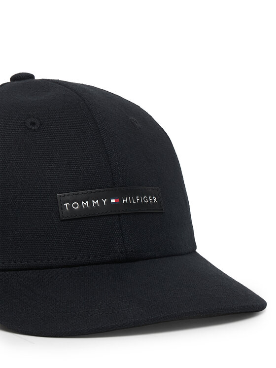 Tommy Hilfiger Tommy Hilfiger Šiltovka Logo Patch Canvas Baseball Cap AM0AM14119 Čierna