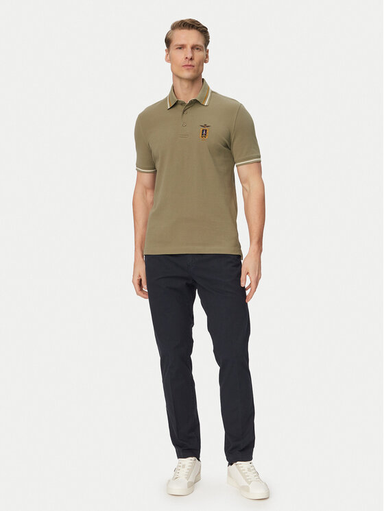 Aeronautica Militare Aeronautica Militare Polokošile 261PO1914UP00403 Zelená Regular Fit
