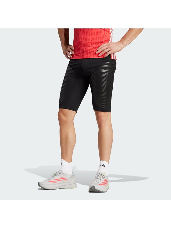 adidas adidas Szorty sportowe Adizero Control Running Czarny Fitted Fit