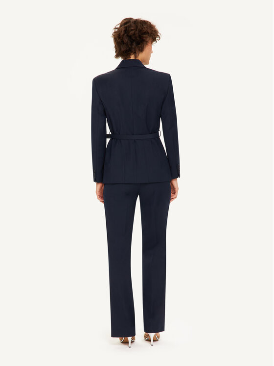 KMX KMX Marynarka 107180012 Granatowy Fitted Fit