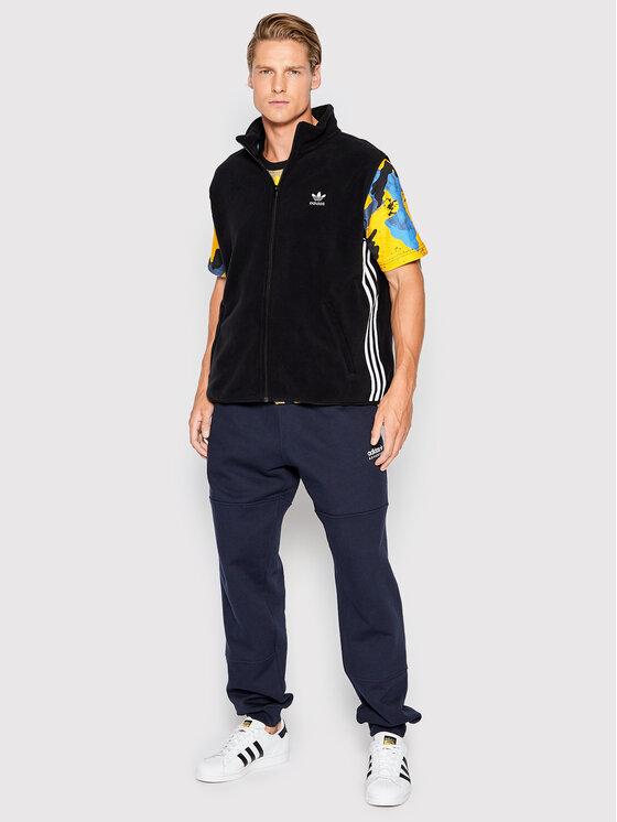 adidas adidas Prsluk adicolor 3 Stripes HK7392 Crna Relaxed Fit
