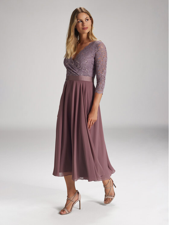 Swing Swing Koktel haljina 5AE29100 Ružičasta Regular Fit