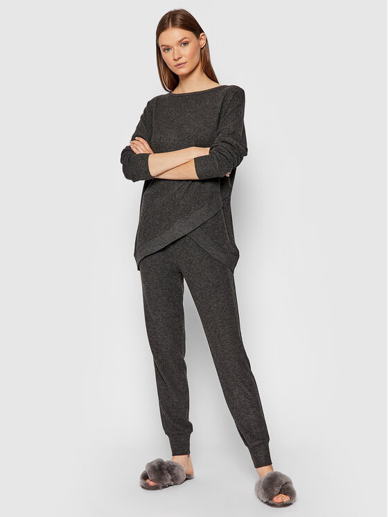 Triumph Triumph Pyžamový top Thermal 10206024 Šedá Relaxed Fit