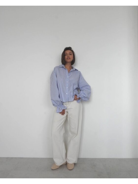 Le Songe Le Songe Koszula MERY Niebieski Oversize