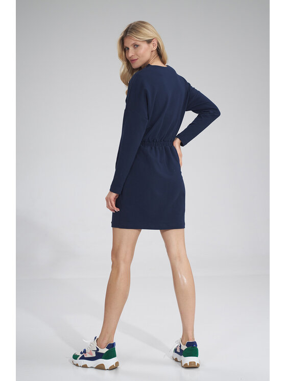 FIGL FIGL Sukienka codzienna M753 Granatowy A-Line Fit