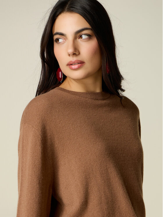 Oltre Oltre Maglione M210E002230N022 Marrone Regular Fit