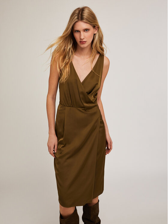 Motivi Motivi Vestito da giorno 7047Q003105N035 Verde Slim Fit