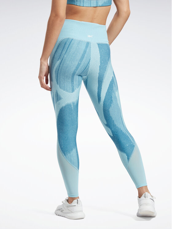 Reebok Reebok Legginsy Lux Perform HA4373 Niebieski Slim Fit
