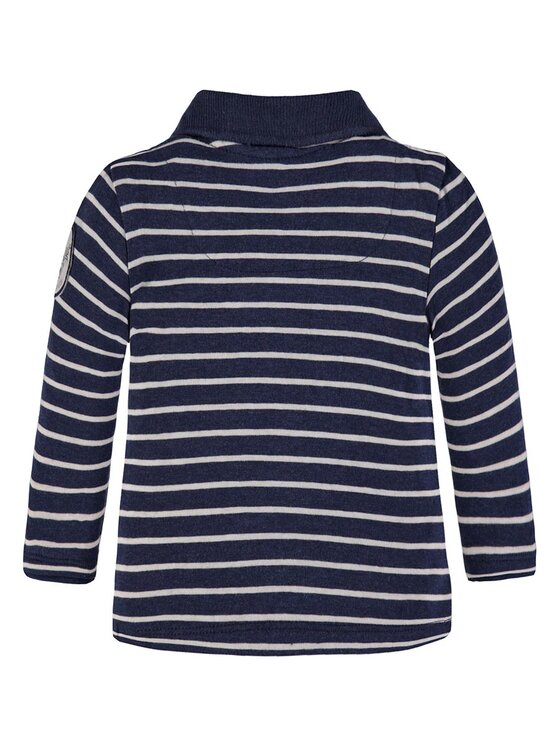 Kanz Kanz Bluzka 1722423-0001 Granatowy Basic Fit